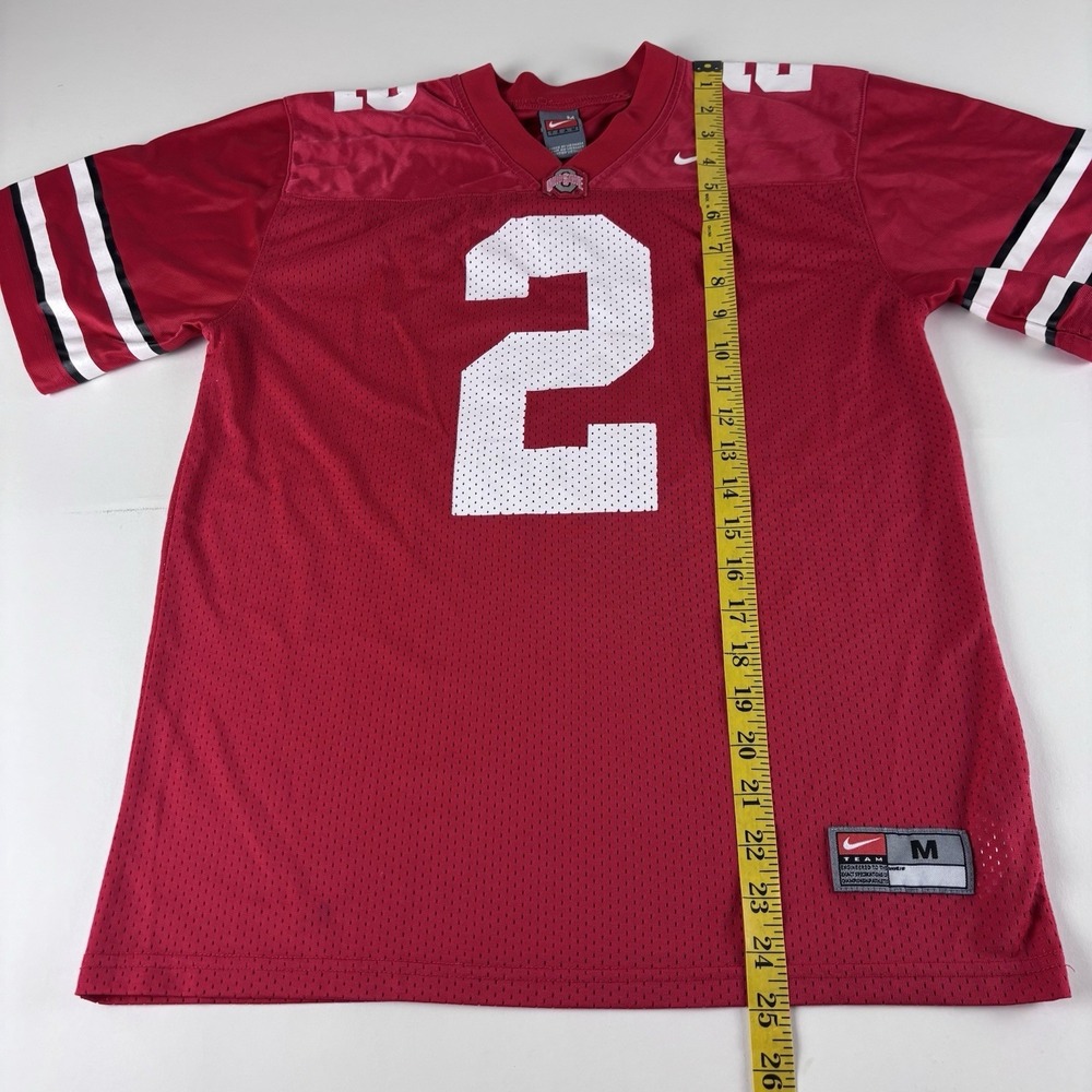 Vintage Team Nike Ohio State Buckeyes Youth Medium Jersey Red Mesh Football - Picture 7 of 7